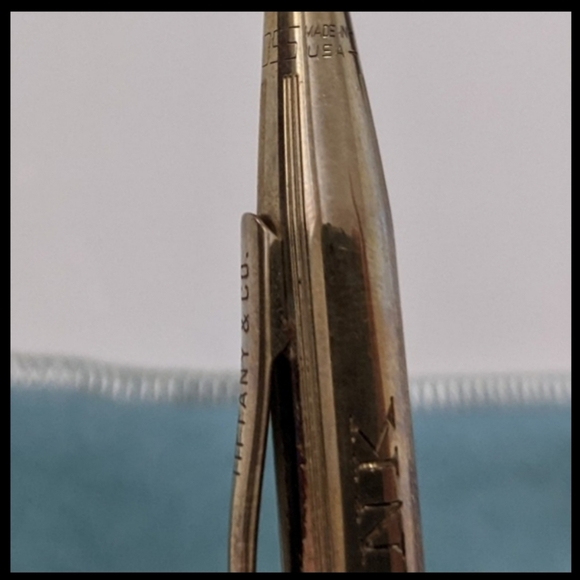 1970's Hank O' Neal Etched Sterling Solid Silver Tiffany & Co. Vtg working Pen - Picture 7 of 10